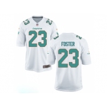 Youth Miami Dolphins #23 Adrian Foster White Game Jersey