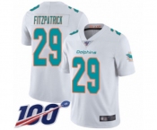 Youth Miami Dolphins #29 Minkah Fitzpatrick White Vapor Untouchable Limited Player 100th Season Football Jersey