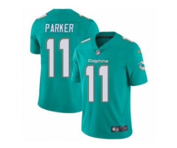 Youth Nike Miami Dolphins #11 DeVante Parker Vapor Untouchable Limited Aqua Green Team Color NFL Jersey