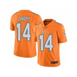 Youth Nike Miami Dolphins #14 Jarvis Landry Limited Orange Rush NFL Jersey