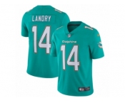 Youth Nike Miami Dolphins #14 Jarvis Landry Vapor Untouchable Limited Aqua Green Team Color NFL Jersey