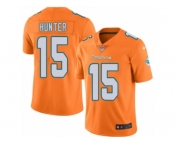 Youth Nike Miami Dolphins #15 Justin Hunter Limited Orange Rush NFL Jersey