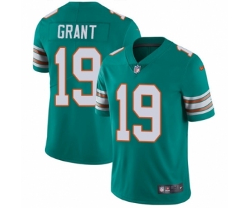 Youth Nike Miami Dolphins #19 Jakeem Grant Aqua Green Alternate Vapor Untouchable Elite Player NFL Jersey