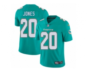 Youth Nike Miami Dolphins #20 Reshad Jones Vapor Untouchable Limited Aqua Green Team Color NFL Jersey