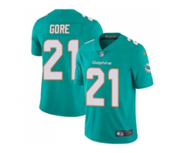 Youth Nike Miami Dolphins #21 Frank Gore Aqua Green Team Color Stitched NFL Vapor Untouchable Limited Jersey