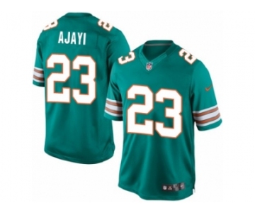 Youth Nike Miami Dolphins #23 Jay Ajayi Limited Aqua Green Alternate NFL Jersey