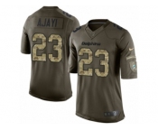 Youth Nike Miami Dolphins #23 Jay Ajayi Limited Green Salute to Service NFL Jersey