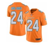 Youth Nike Miami Dolphins #24 Isa Abdul-Quddus Limited Orange Rush NFL Jersey