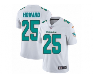 Youth Nike Miami Dolphins #25 Xavien Howard Vapor Untouchable Limited White NFL Jersey