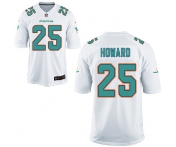 Youth Nike Miami Dolphins #25 Xavien Howard White NFL Jersey