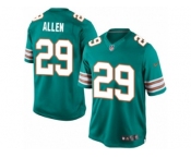 Youth Nike Miami Dolphins #29 Nate Allen Limited Aqua Green Alternate NFL Jersey