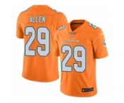 Youth Nike Miami Dolphins #29 Nate Allen Limited Orange Rush NFL Jersey