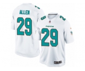 Youth Nike Miami Dolphins #29 Nate Allen Limited White NFL Jersey