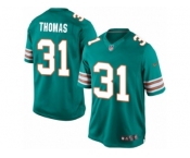 Youth Nike Miami Dolphins #31 Michael Thomas Limited Aqua Green Alternate NFL Jersey