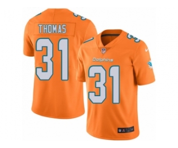 Youth Nike Miami Dolphins #31 Michael Thomas Limited Orange Rush NFL Jersey