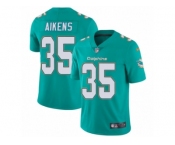 Youth Nike Miami Dolphins #35 Walt Aikens Vapor Untouchable Limited Aqua Green Team Color NFL Jersey