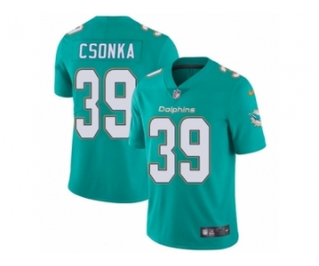 Youth Nike Miami Dolphins #39 Larry Csonka Vapor Untouchable Limited Aqua Green Team Color NFL Jersey