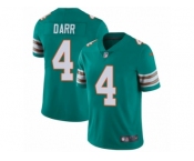 Youth Nike Miami Dolphins #4 Matt Darr Vapor Untouchable Limited Aqua Green Alternate NFL Jersey