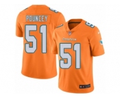 Youth Nike Miami Dolphins #51 Mike Pouncey Limited Orange Rush NFL Jersey