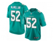 Youth Nike Miami Dolphins #52 Raekwon McMillan Limited Aqua Green Team Color NFL Jersey