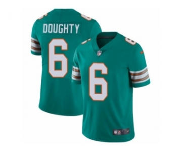 Youth Nike Miami Dolphins #6 Brandon Doughty Vapor Untouchable Limited Aqua Green Alternate NFL Jersey