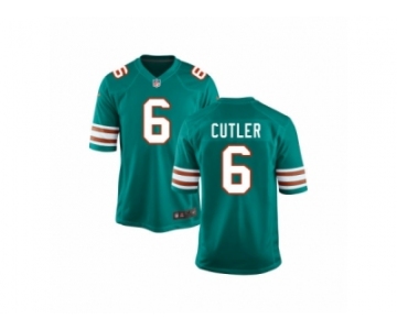 Youth Nike Miami Dolphins #6 Jay Cutler Game Aqua Green Alternate NFL Jersey