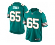 Youth Nike Miami Dolphins #65 Anthony Steen Limited Aqua Green Alternate NFL Jersey