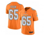 Youth Nike Miami Dolphins #65 Anthony Steen Limited Orange Rush NFL Jersey