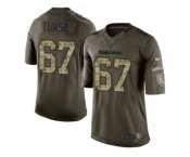 Youth Nike Miami Dolphins #67 Laremy Tunsil Limited Green Salute to Service NFL Jersey