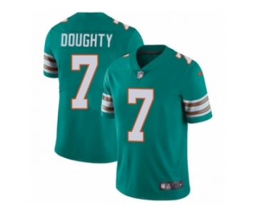 Youth Nike Miami Dolphins #7 Brandon Doughty Aqua Green Alternate Vapor Untouchable Limited Player NFL Jersey