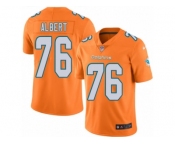 Youth Nike Miami Dolphins #76 Branden Albert Limited Orange Rush NFL Jersey