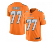 Youth Nike Miami Dolphins #77 Billy Turner Limited Orange Rush NFL Jersey