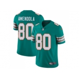 Youth Nike Miami Dolphins #80 Danny Amendola Aqua Green Alternate Stitched NFL Vapor Untouchable Limited Jersey