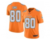 Youth Nike Miami Dolphins #80 Dion Sims Limited Orange Rush NFL Jersey