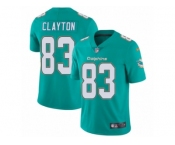 Youth Nike Miami Dolphins #83 Mark Clayton Vapor Untouchable Limited Aqua Green Team Color NFL Jersey