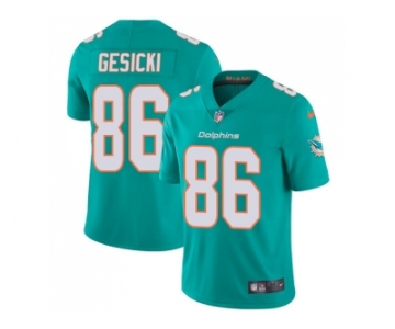 Youth Nike Miami Dolphins #86 Mike Gesicki Aqua Green Team Color Stitched NFL Vapor Untouchable Limited Jersey