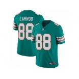 Youth Nike Miami Dolphins #88 Leonte Carroo Vapor Untouchable Limited Aqua Green Alternate NFL Jersey