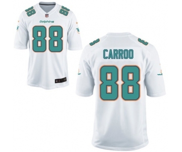 Youth Nike Miami Dolphins #88 Leonte Carroo White NFL Jersey