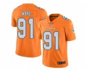 Youth Nike Miami Dolphins #91 Cameron Wake Limited Orange Rush NFL Jersey