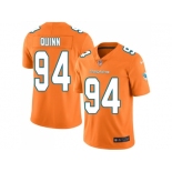 Youth Nike Miami Dolphins #94 Robert Quinn Orange Stitched NFL Limited Rush Jersey