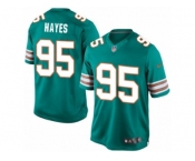 Youth Nike Miami Dolphins #95 William Hayes Limited Aqua Green Alternate NFL Jersey