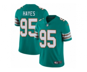 Youth Nike Miami Dolphins #95 William Hayes Vapor Untouchable Limited Aqua Green Alternate NFL Jersey