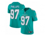 Youth Nike Miami Dolphins #97 Jordan Phillips Vapor Untouchable Limited Aqua Green Team Color NFL Jersey