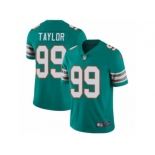 Youth Nike Miami Dolphins #99 Jason Taylor Vapor Untouchable Limited Aqua Green Alternate NFL Jersey