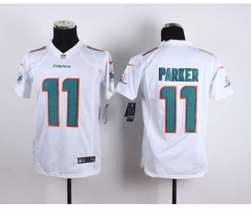 nike youth nfl jerseys miami dolphins #11 parker white[nike][parker]