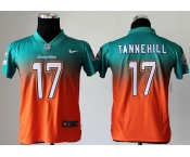 nike youth nfl jerseys miami dolphins #17 ryan tannehill green-orange[nike drift fashion][second version]