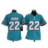 nike youth nfl jerseys miami dolphins #22 bush green[nike]