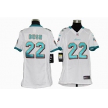 nike youth nfl jerseys miami dolphins #22 bush white[nike]