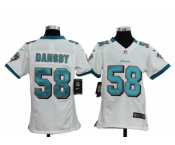 nike youth nfl jerseys miami dolphins #58 dansby white[nike]