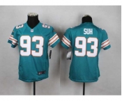 nike youth nfl jerseys miami dolphins #93 suh green[nike]